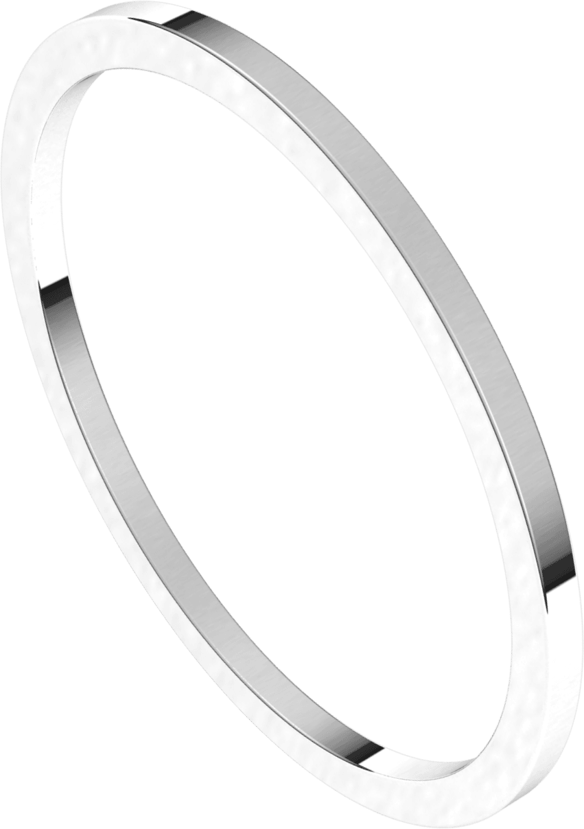 Sterling Silver 1 mm Flat Band