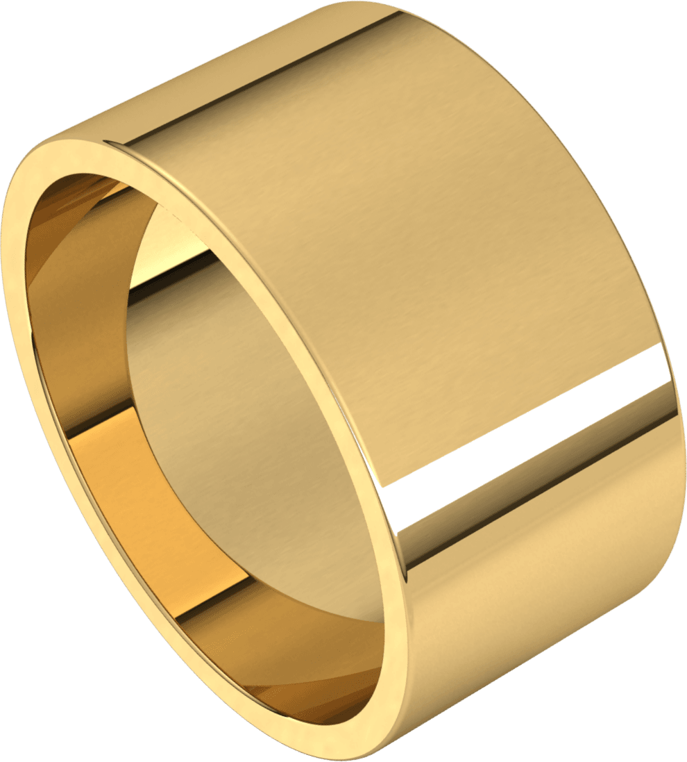 10K Yellow Gold 4 mm Flat Band