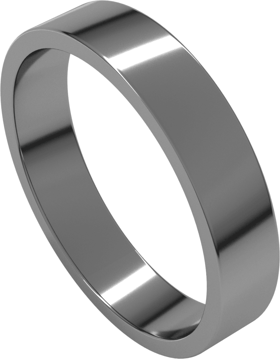 Sterling Silver 4 mm Flat Band