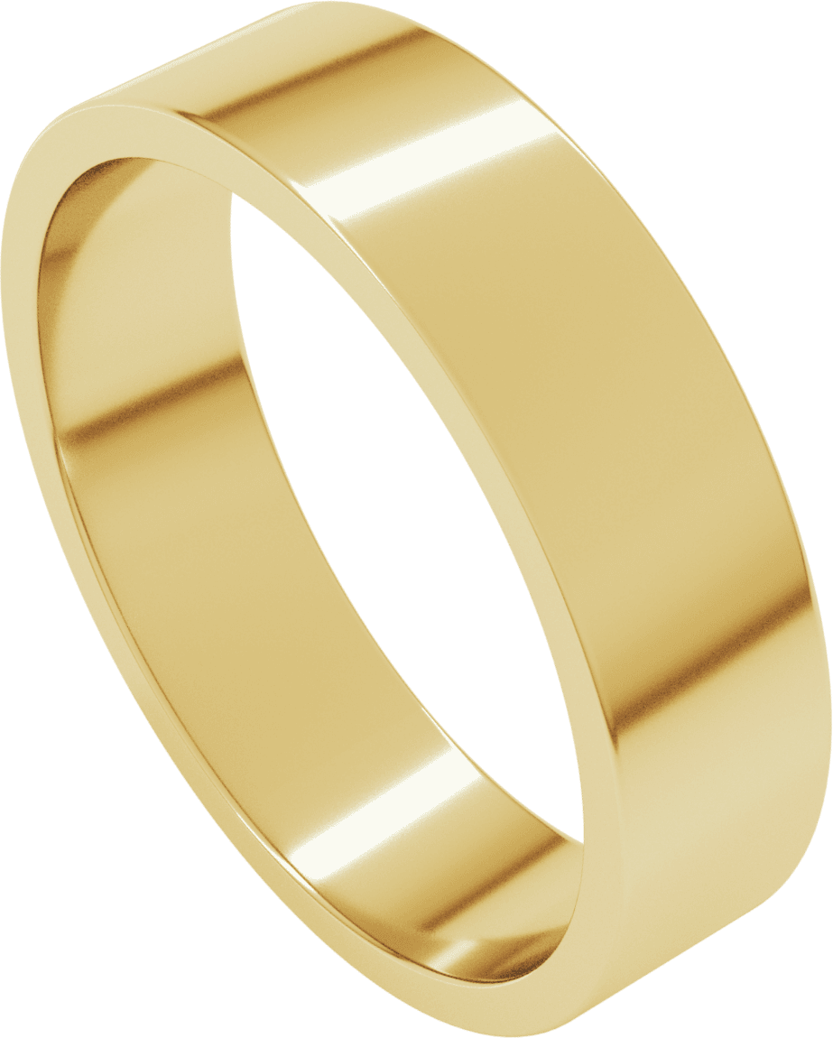 10K Yellow Gold 5 mm Flat Band