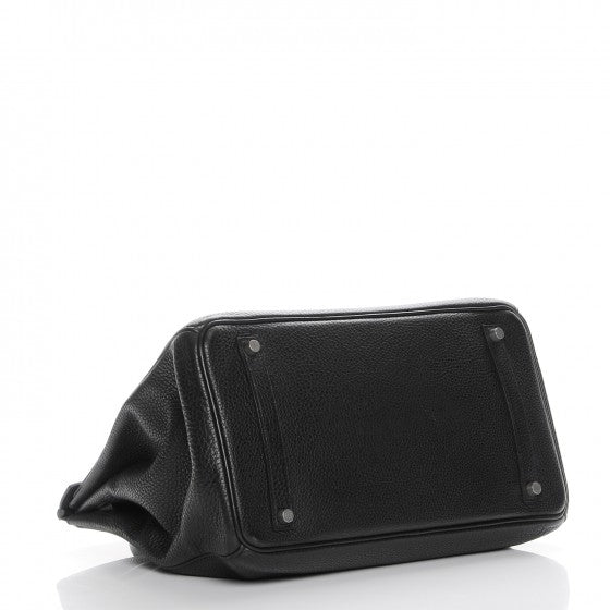 HERMES Taurillon Clemence Birkin 35 Black