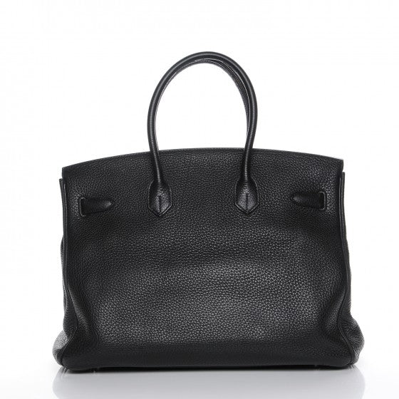 HERMES Taurillon Clemence Birkin 35 Black