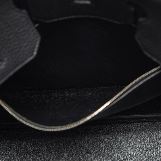 HERMES Taurillon Clemence Birkin 35 Black