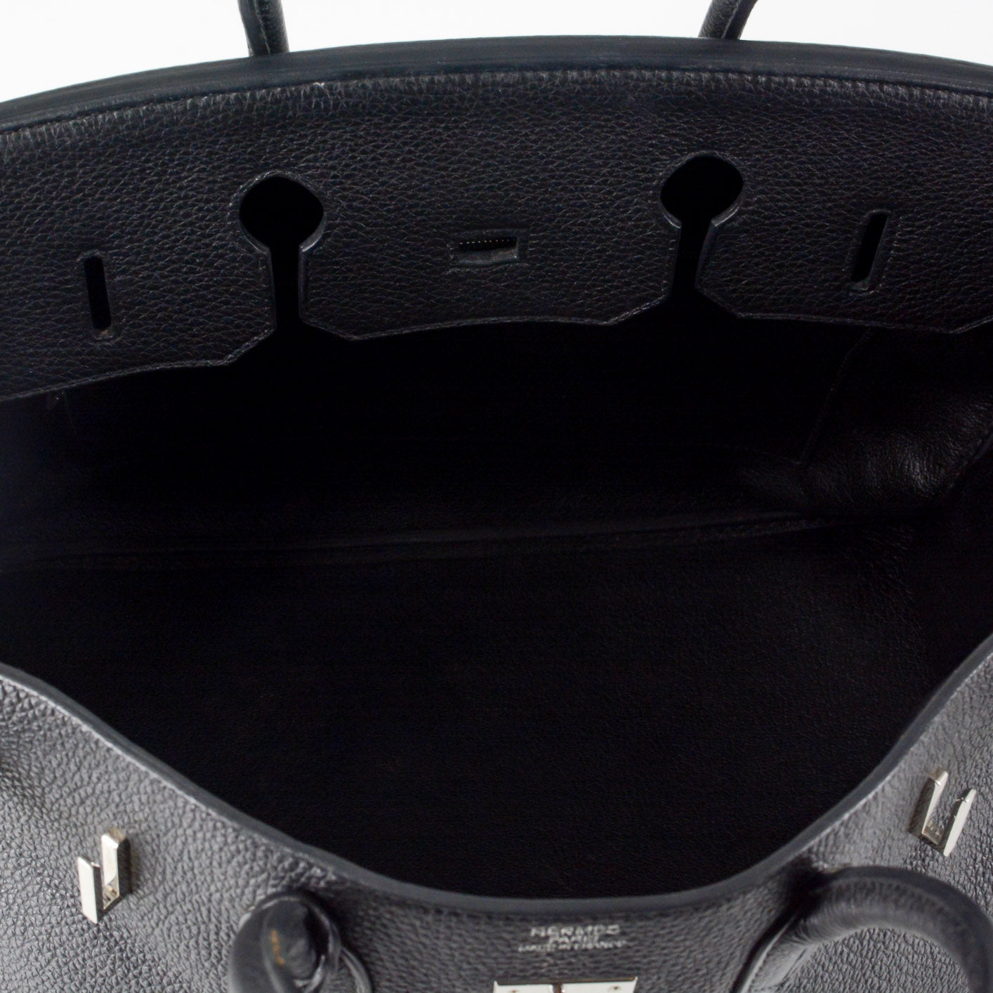 HERMES Taurillon Clemence Birkin 35 Black