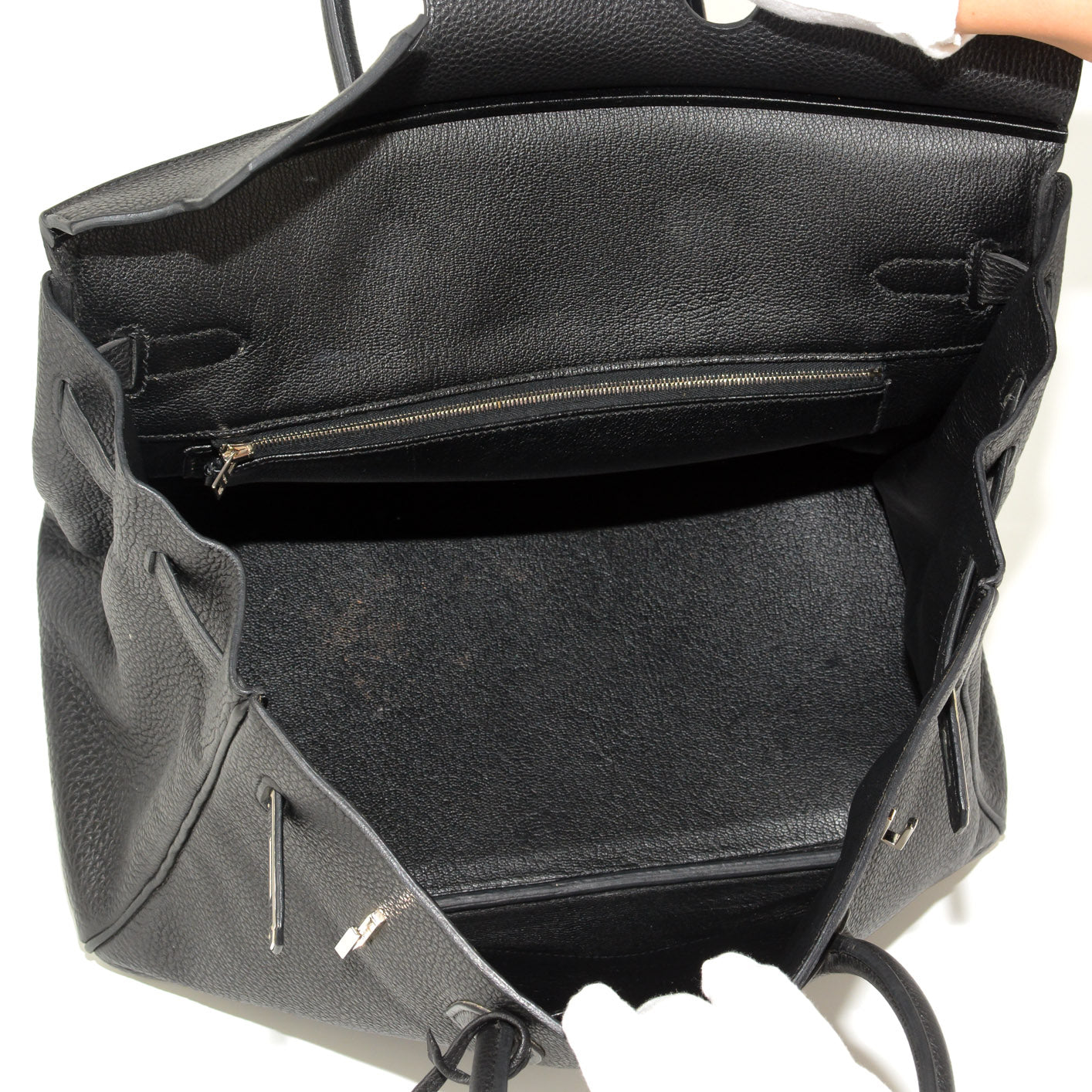 HERMES Taurillon Clemence Birkin 35 Black