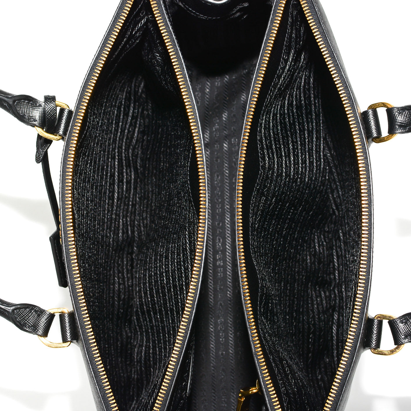 PRADA Galleria Saffiano Leather Bag - Large (Black)