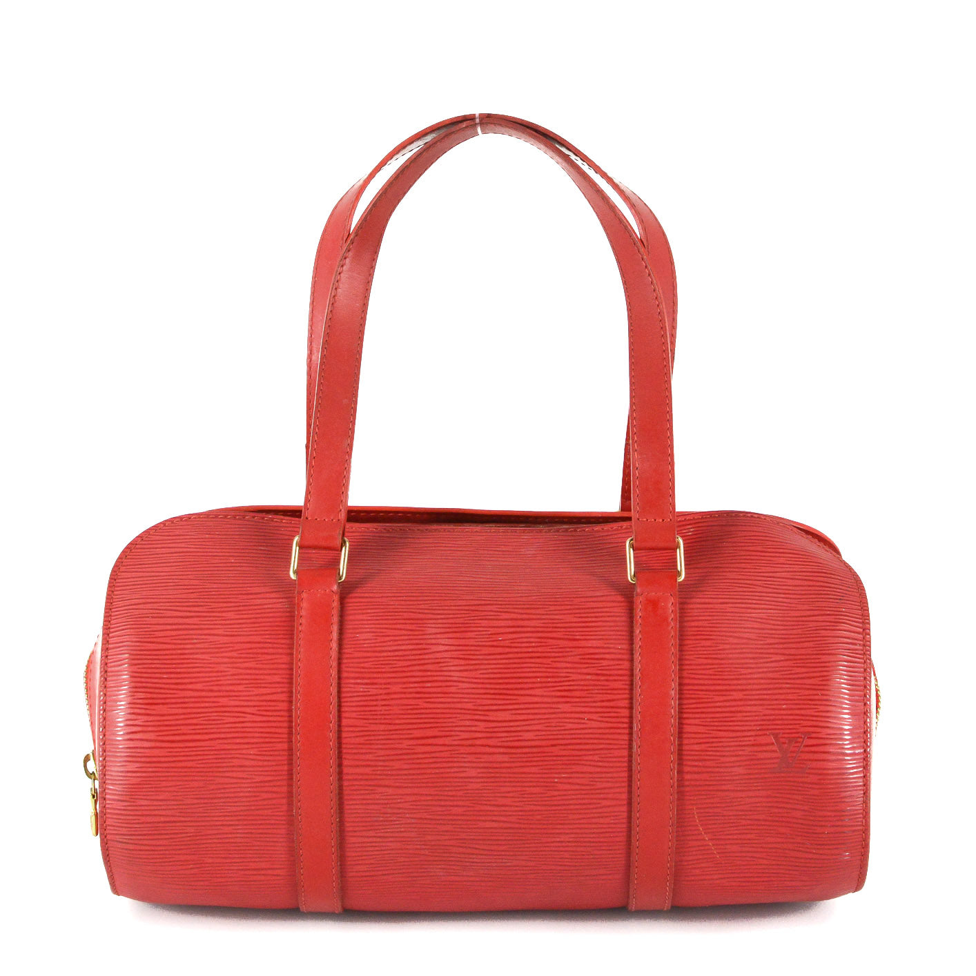 LOUIS VUITTON Soufflot Red EPI Leather Satchel
