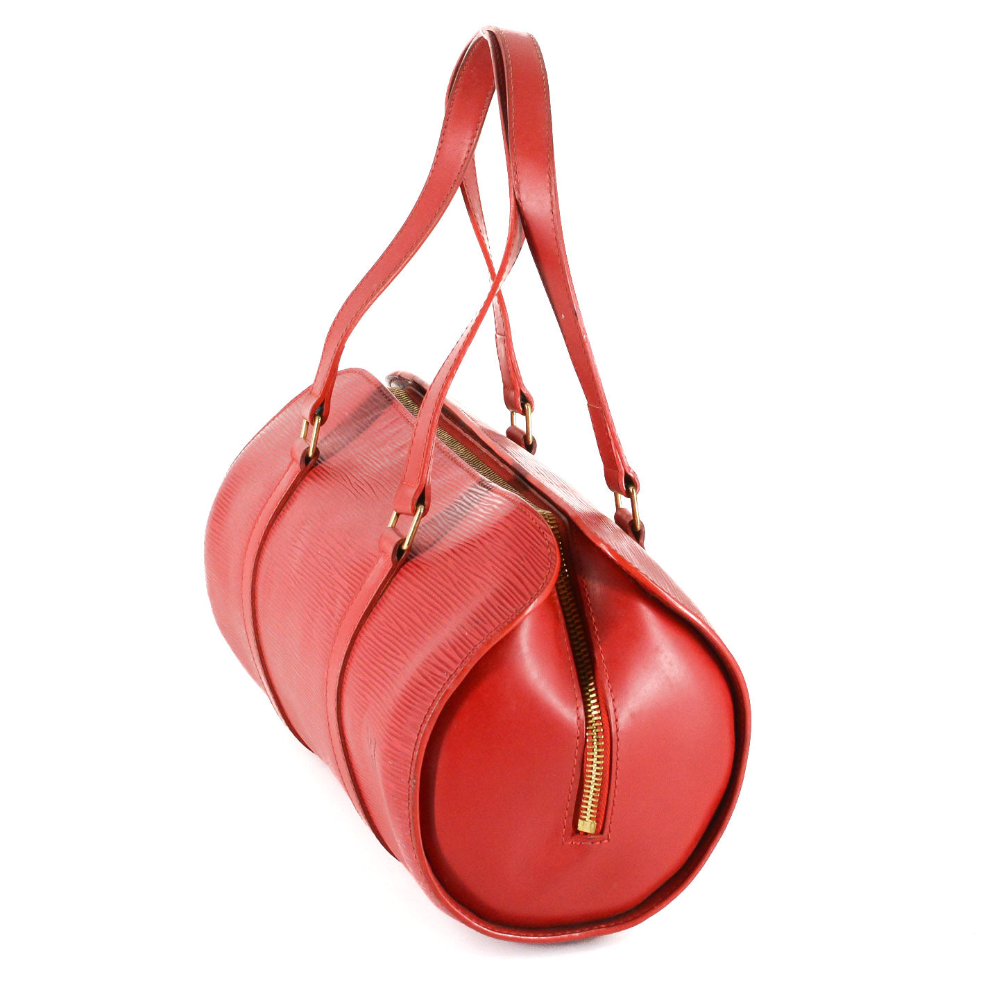 LOUIS VUITTON Soufflot Red EPI Leather Satchel