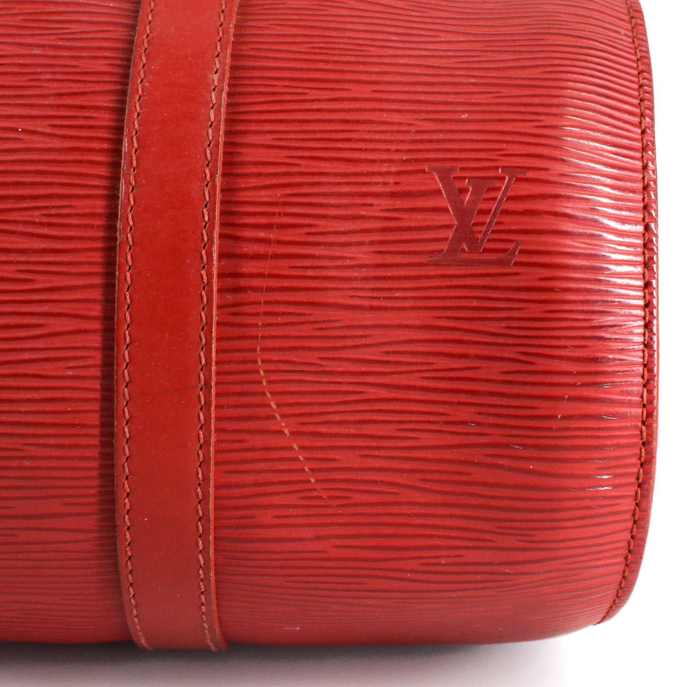 LOUIS VUITTON Soufflot Red EPI Leather Satchel