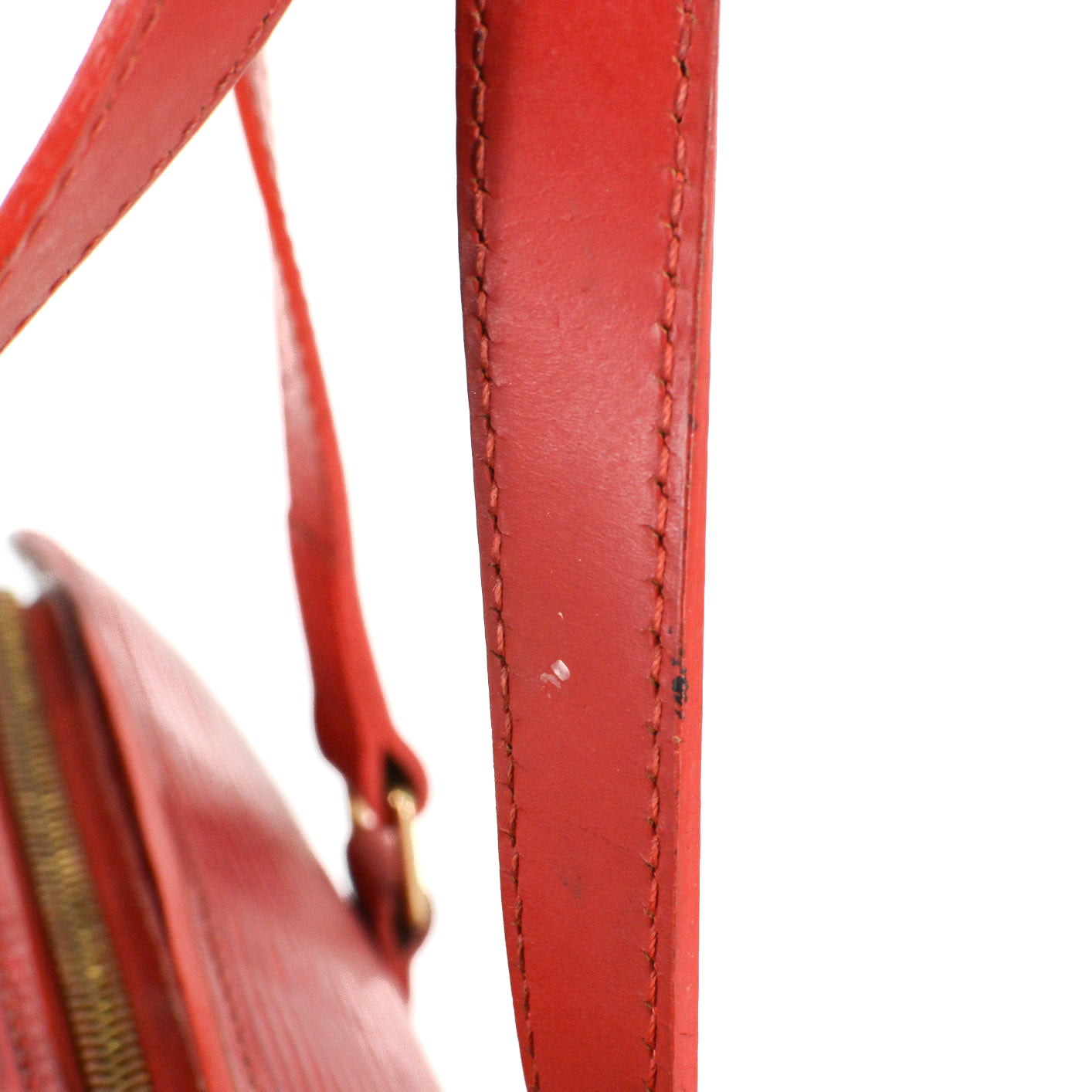 LOUIS VUITTON Soufflot Red EPI Leather Satchel