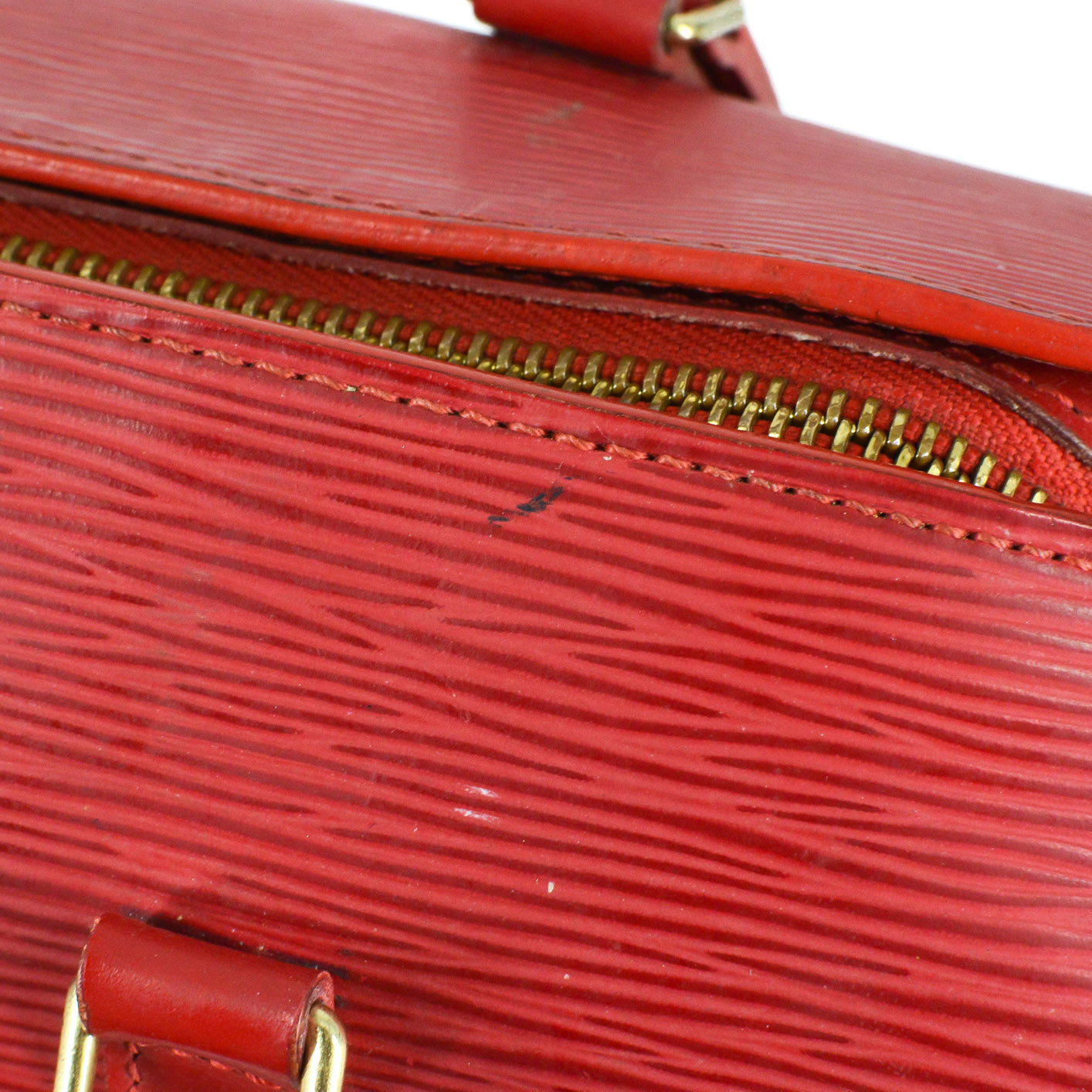 LOUIS VUITTON Soufflot Red EPI Leather Satchel