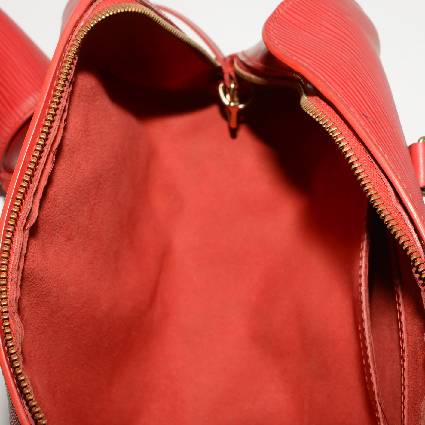 LOUIS VUITTON Soufflot Red EPI Leather Satchel