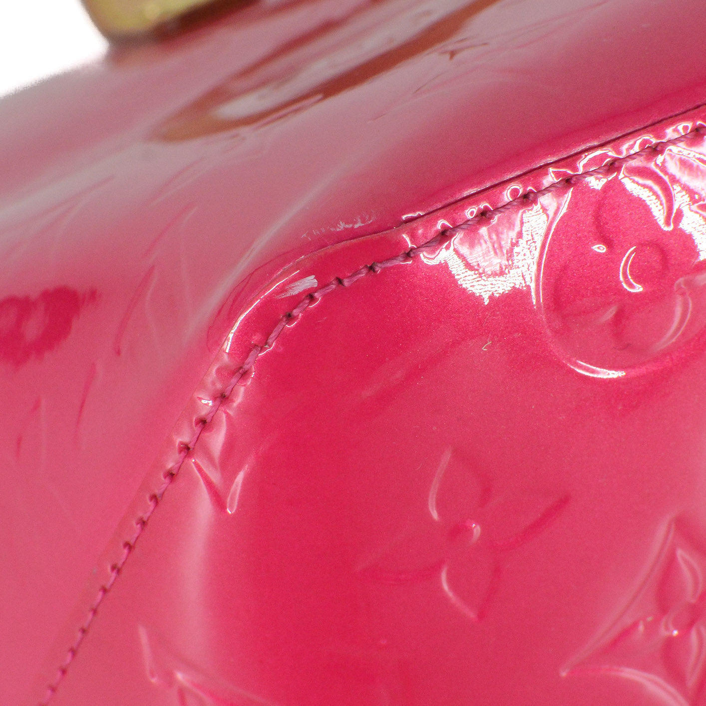 LOUIS VUITTON Bellevue Monogram PM Vernis Fuchsia Tote