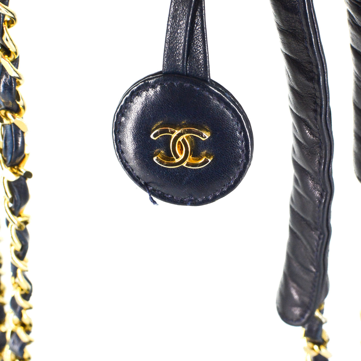 CHANEL Vintage Quilted Shopping Tote