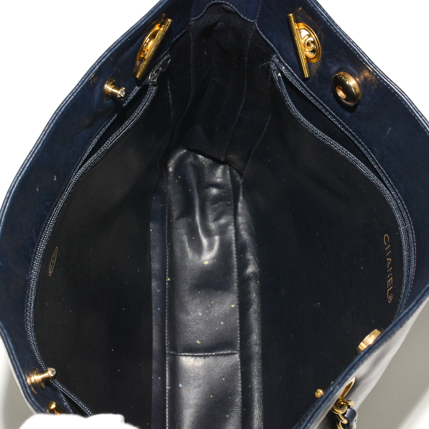 CHANEL Vintage Quilted Shopping Tote