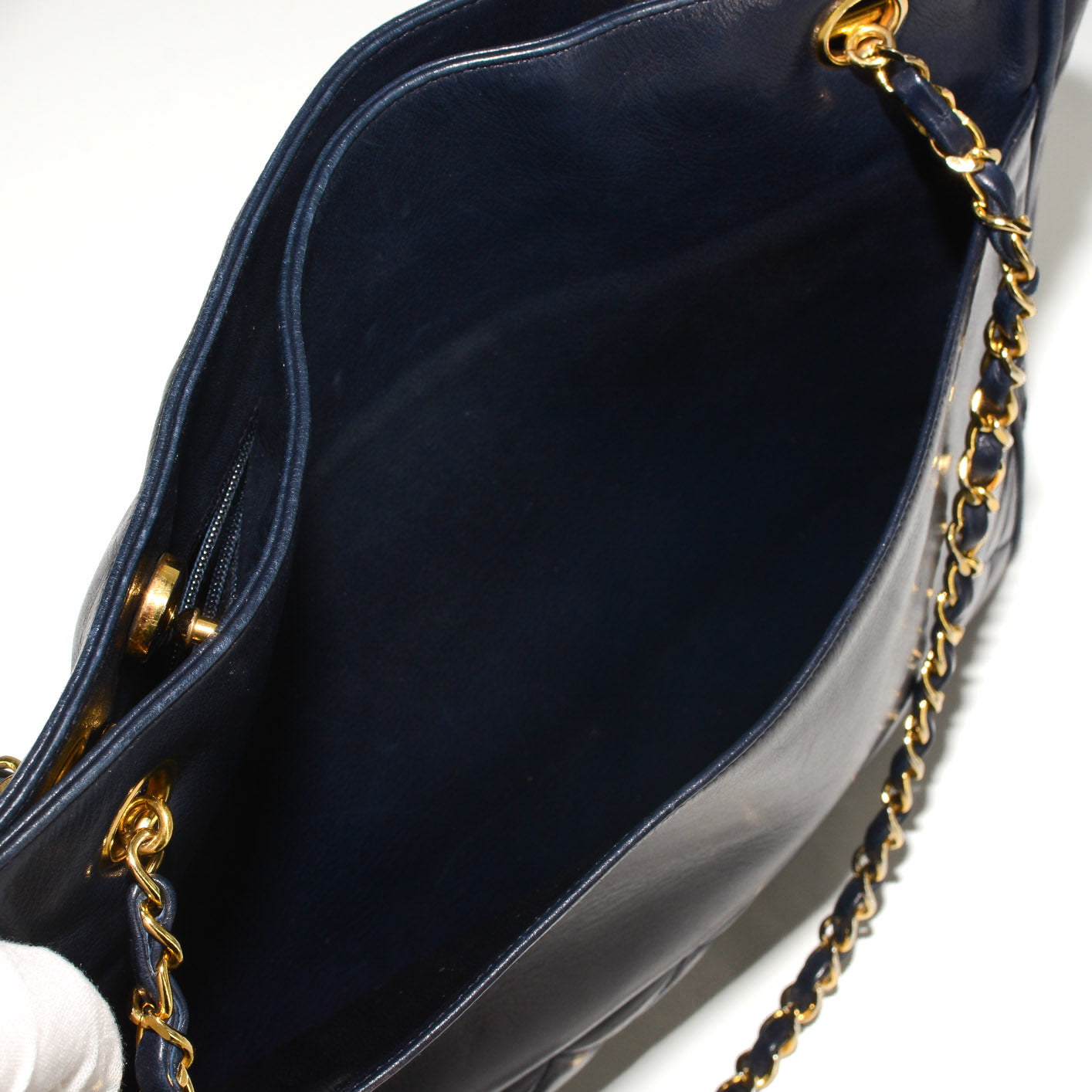 CHANEL Vintage Quilted Shopping Tote