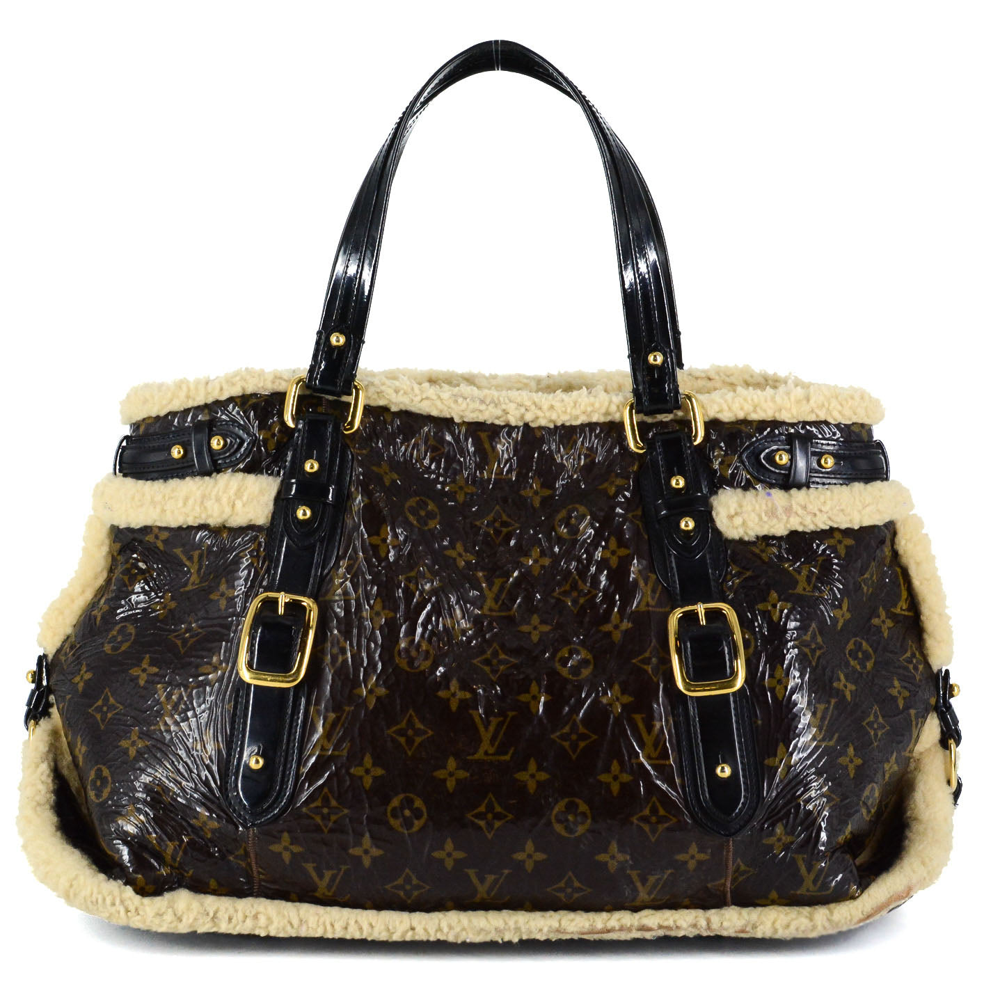 LOUIS VUITTON Limited Edition Monogram Shearling Thunder Bag