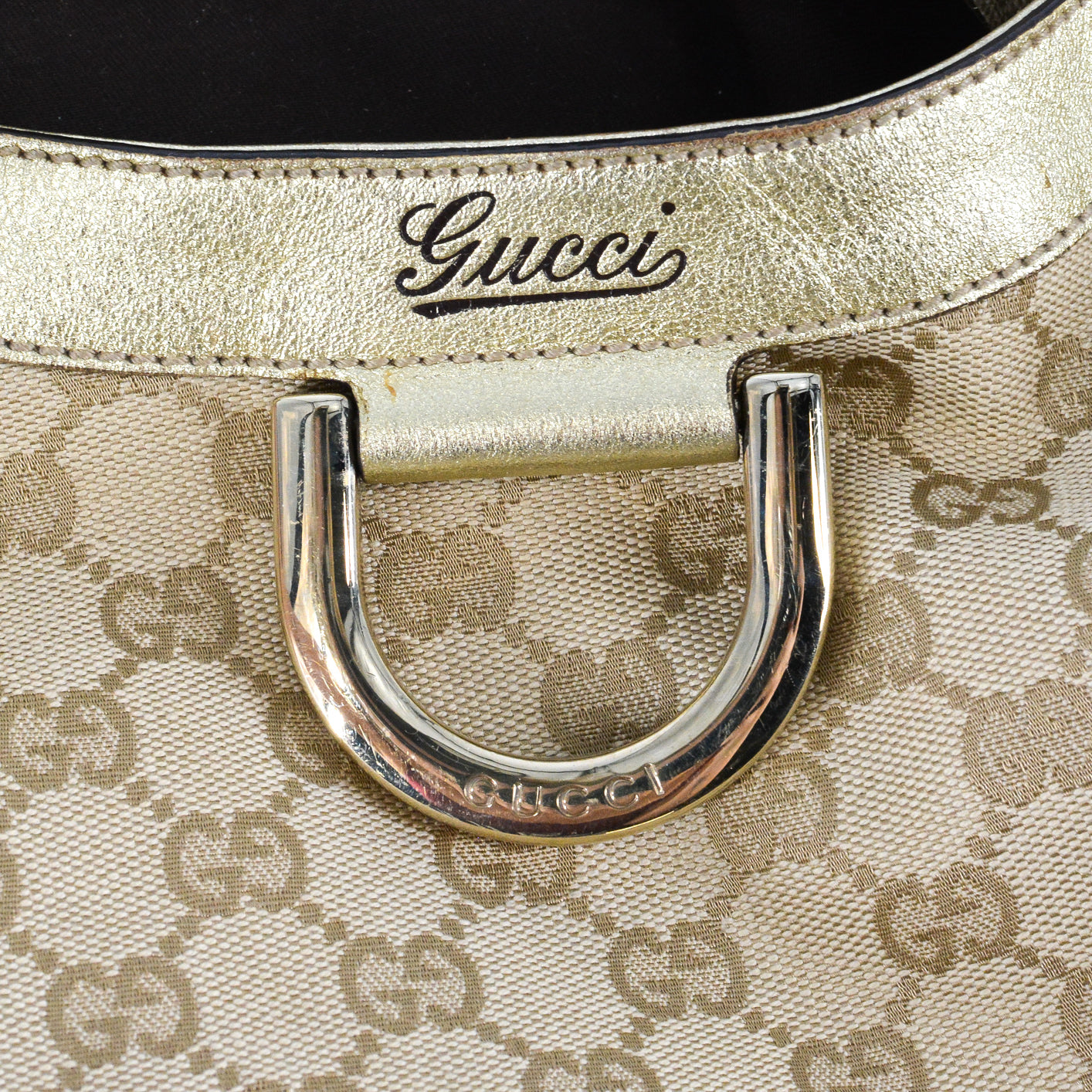 GUCCI GG Monogram D-Ring Shopping Bag