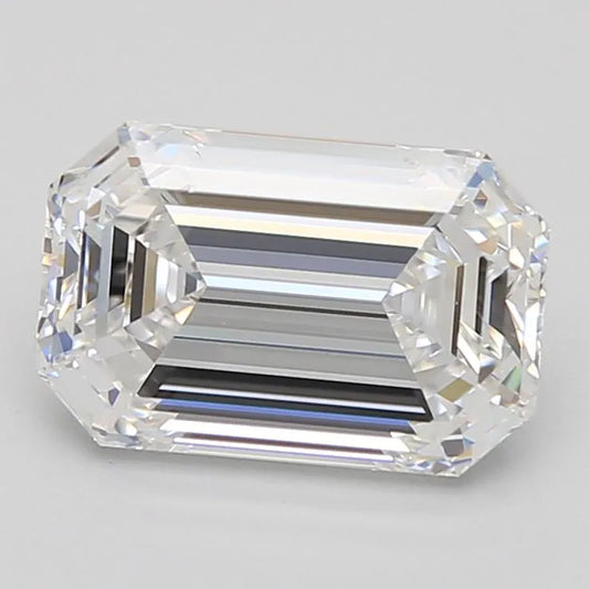 2.58ct Emerald Lab Grown Diamond (Colour D, Clarity VVS1, GIA Certified)