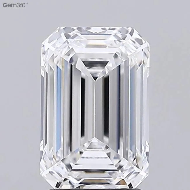 2.66ct Emerald Lab Grown Diamond (Colour E, Clarity VVS1, GIA Certified)