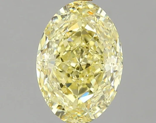 1.54ct Oval Natural Diamond (Colour Fancy Yellow, Clarity VVS2, GIA Certified)