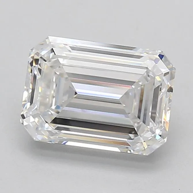 2.52ct Emerald Lab Grown Diamond (Colour D, Clarity VVS1, GIA Certified)