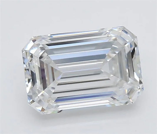 2.55ct Emerald Lab Grown Diamond (Colour D, Clarity VVS1, GIA Certified)