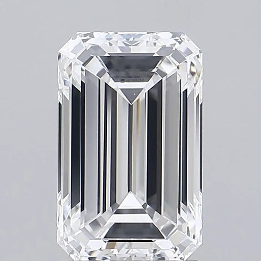2.02ct Emerald Lab Grown Diamond (Colour D, Clarity VVS1, IGI Certified)