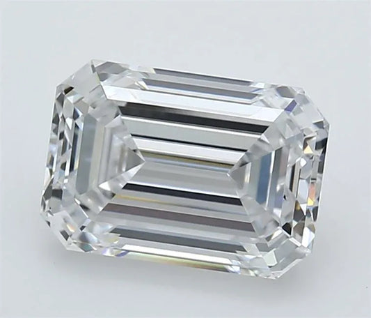 2.71ct Emerald Lab Grown Diamond (Colour D, Clarity VVS1, GIA Certified)