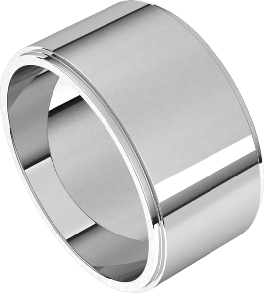 Palladium 10 mm Stepped-Edge Flat Band