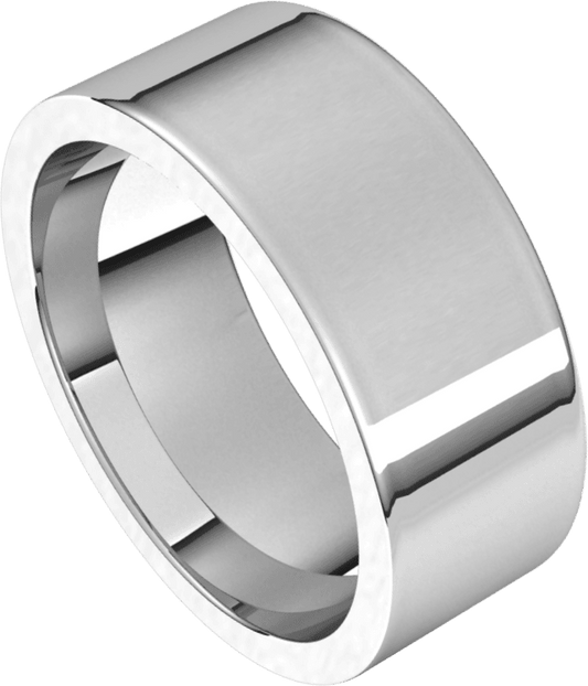 Platinum 8 mm Comfort-Fit Flat Band