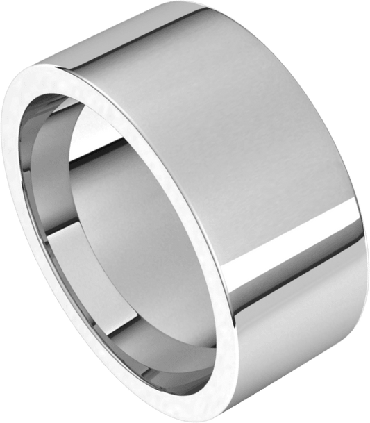 Sterling Silver 9 mm Comfort-Fit Flat Band