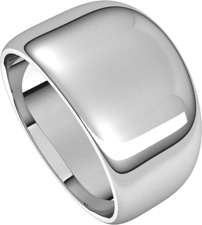 Palladium 12 mm Tapered Half Round Band