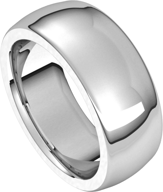 Palladium 8 mm Heavyweight Comfort-Fit Half Round Band