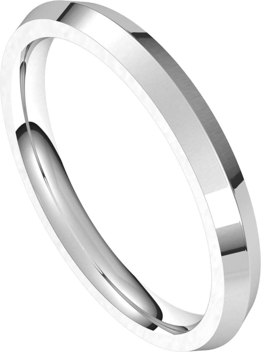 Sterling Silver 2.5 mm Comfort-Fit Knife Band