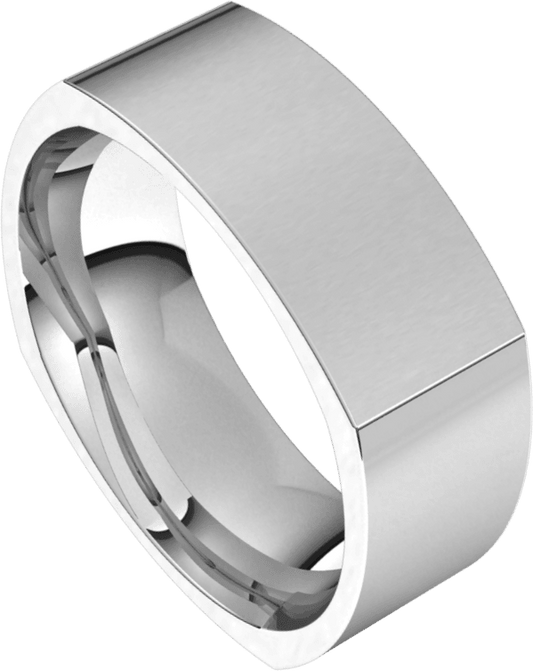 Palladium 8 mm Comfort-Fit Square Band