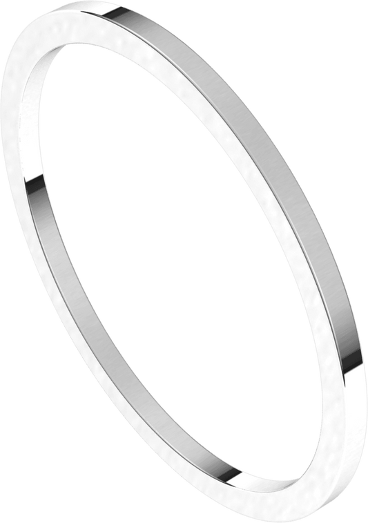 Sterling Silver 1 mm Flat Band