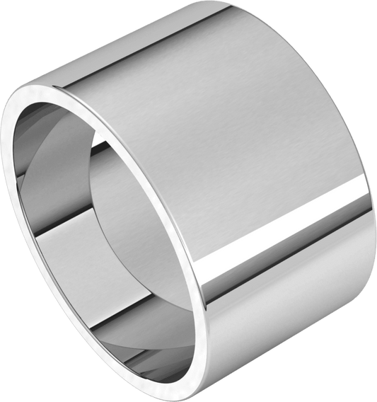 Sterling Silver 12 mm Flat Band