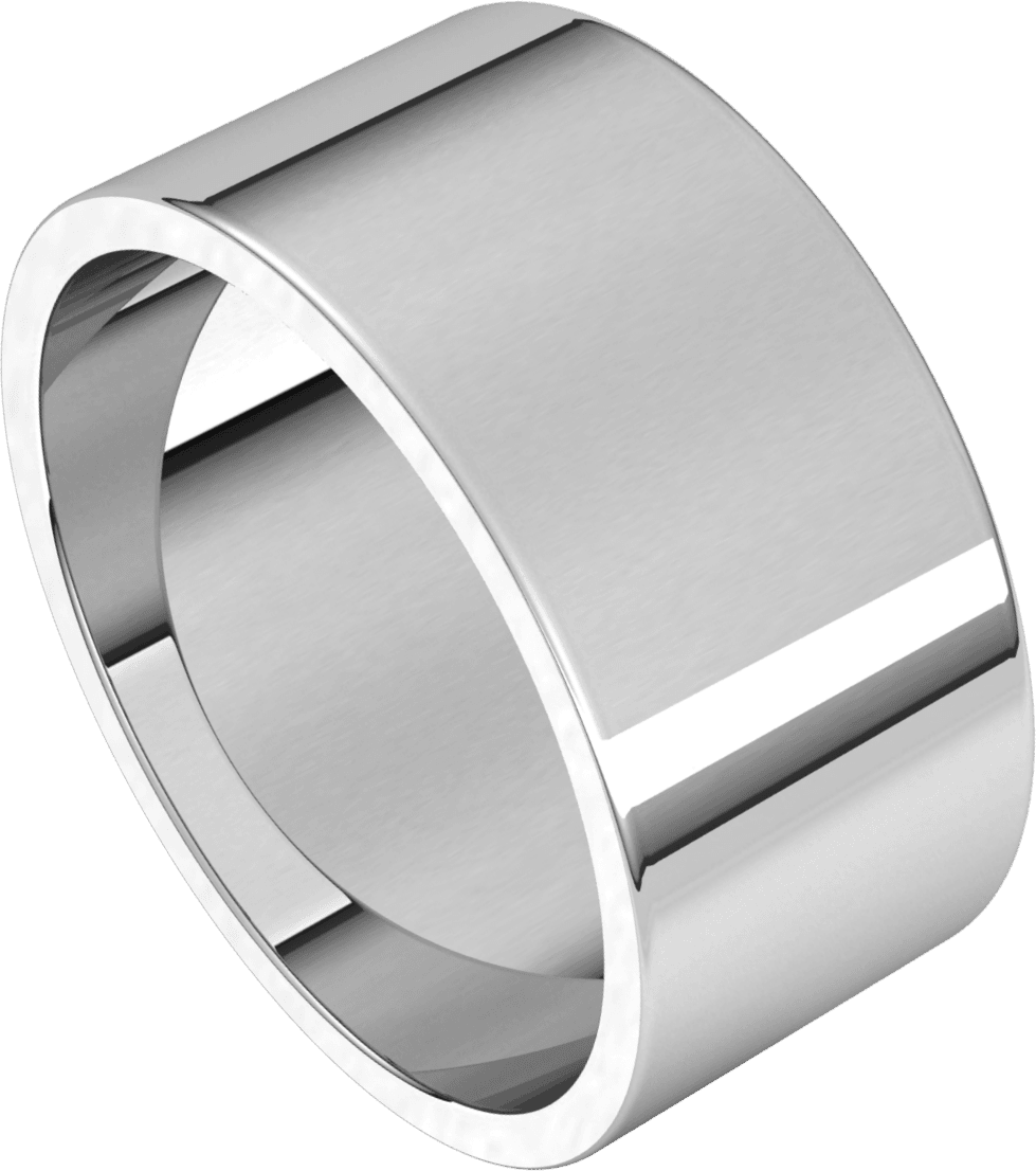 Sterling Silver 9 mm Flat Band