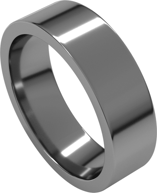 Sterling Silver 6 mm Comfort-Fit Flat Band