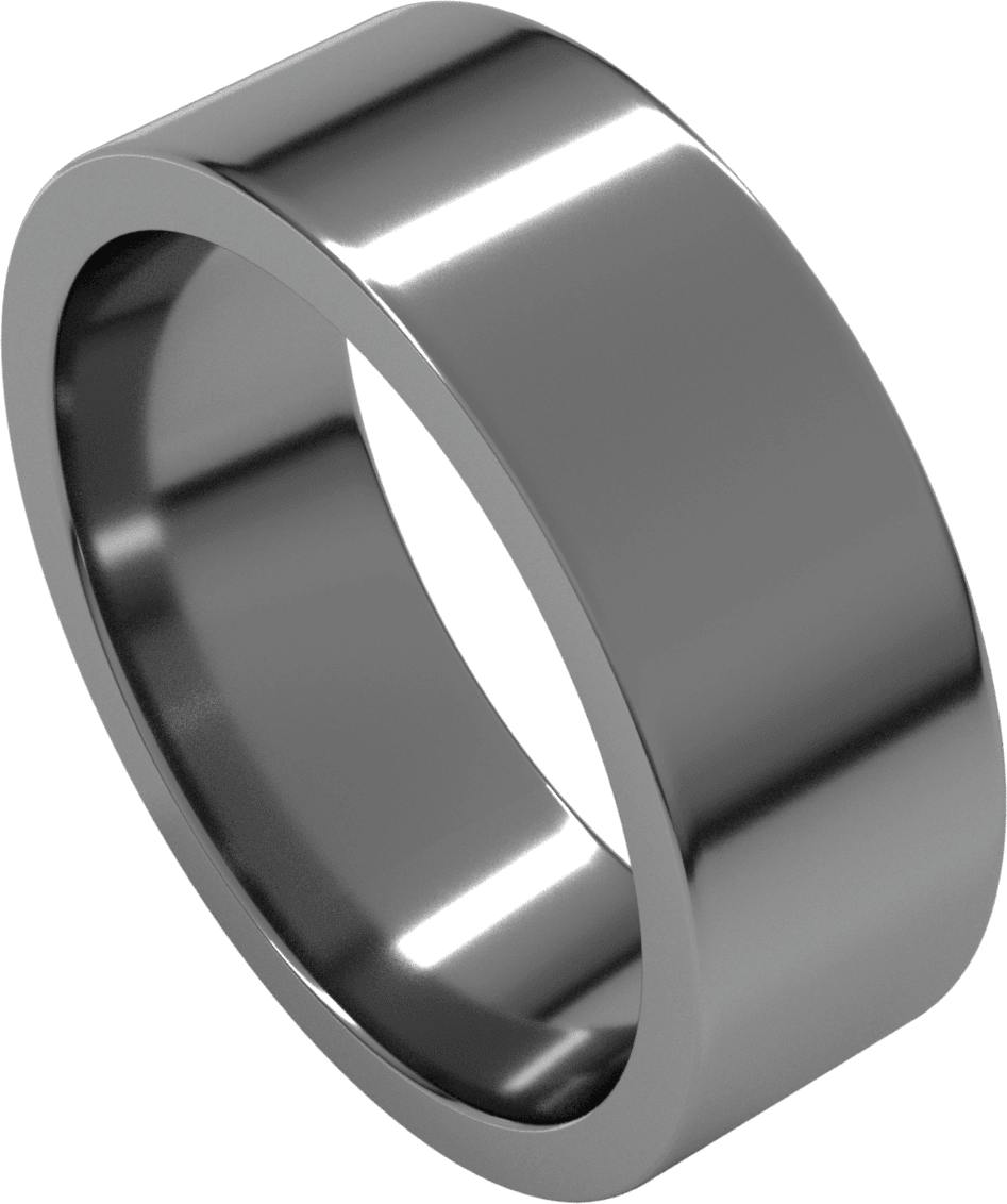 Sterling Silver 7 mm Comfort-Fit Flat Band