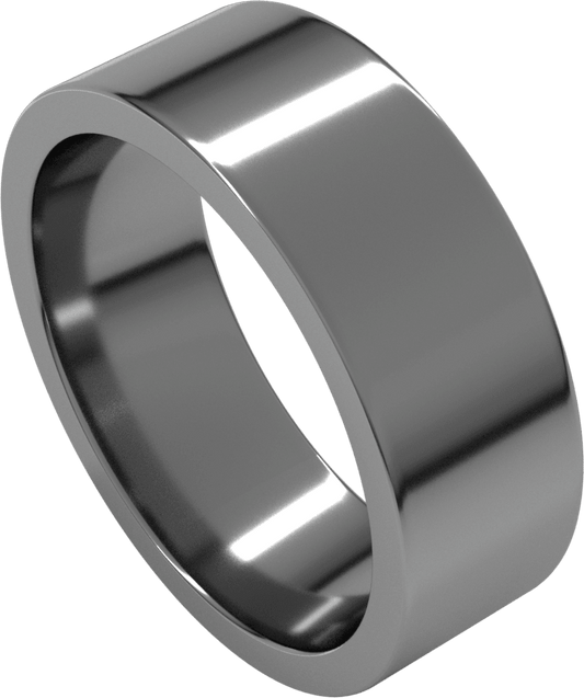 Sterling Silver 7 mm Comfort-Fit Flat Band