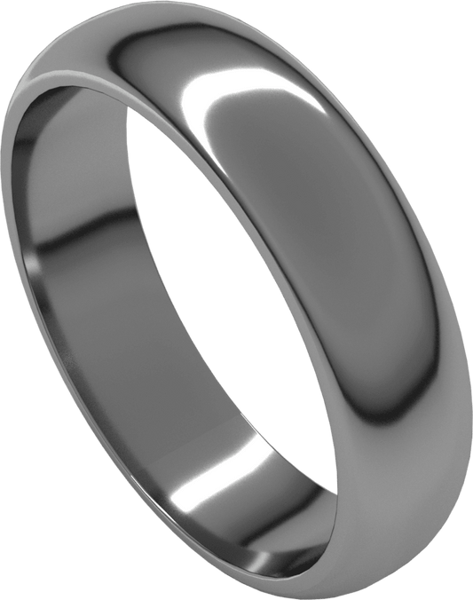 Sterling Silver 5 mm Half Round Band