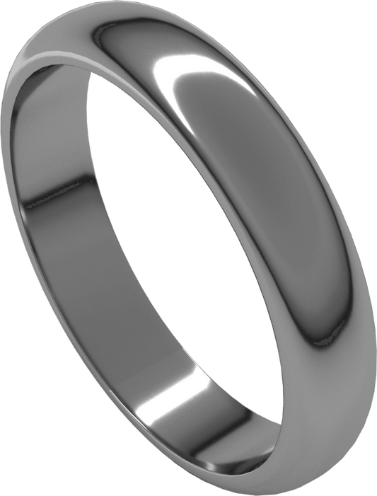 Palladium 4 mm Half Round Band