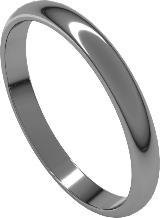 Palladium 2.5 mm Lightweight Half Round Band