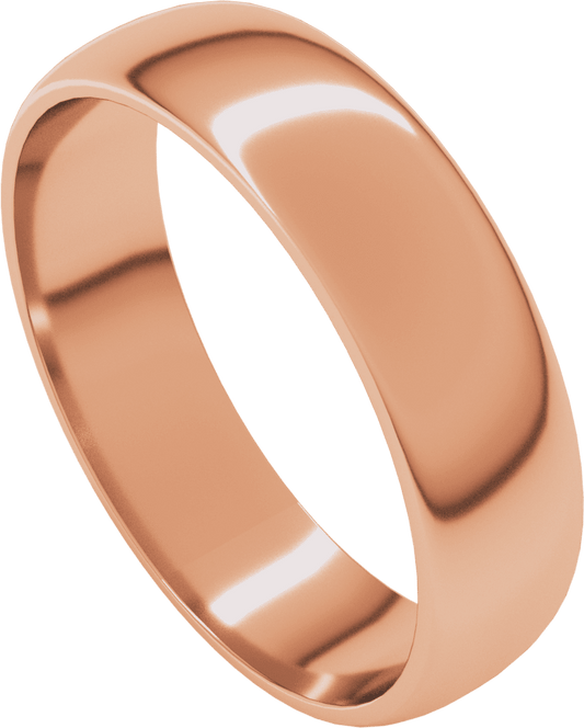10K Rose Gold 10 mm Stepped-Edge Comfort-Fit Flat Band