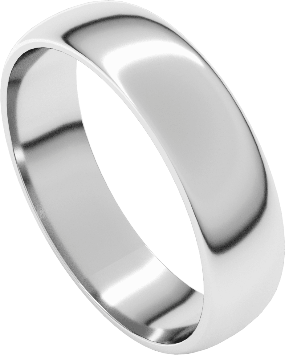 10K White Gold 4 mm Milgrain Flat Band
