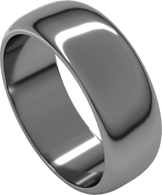 Sterling Silver 7 mm Half Round Band