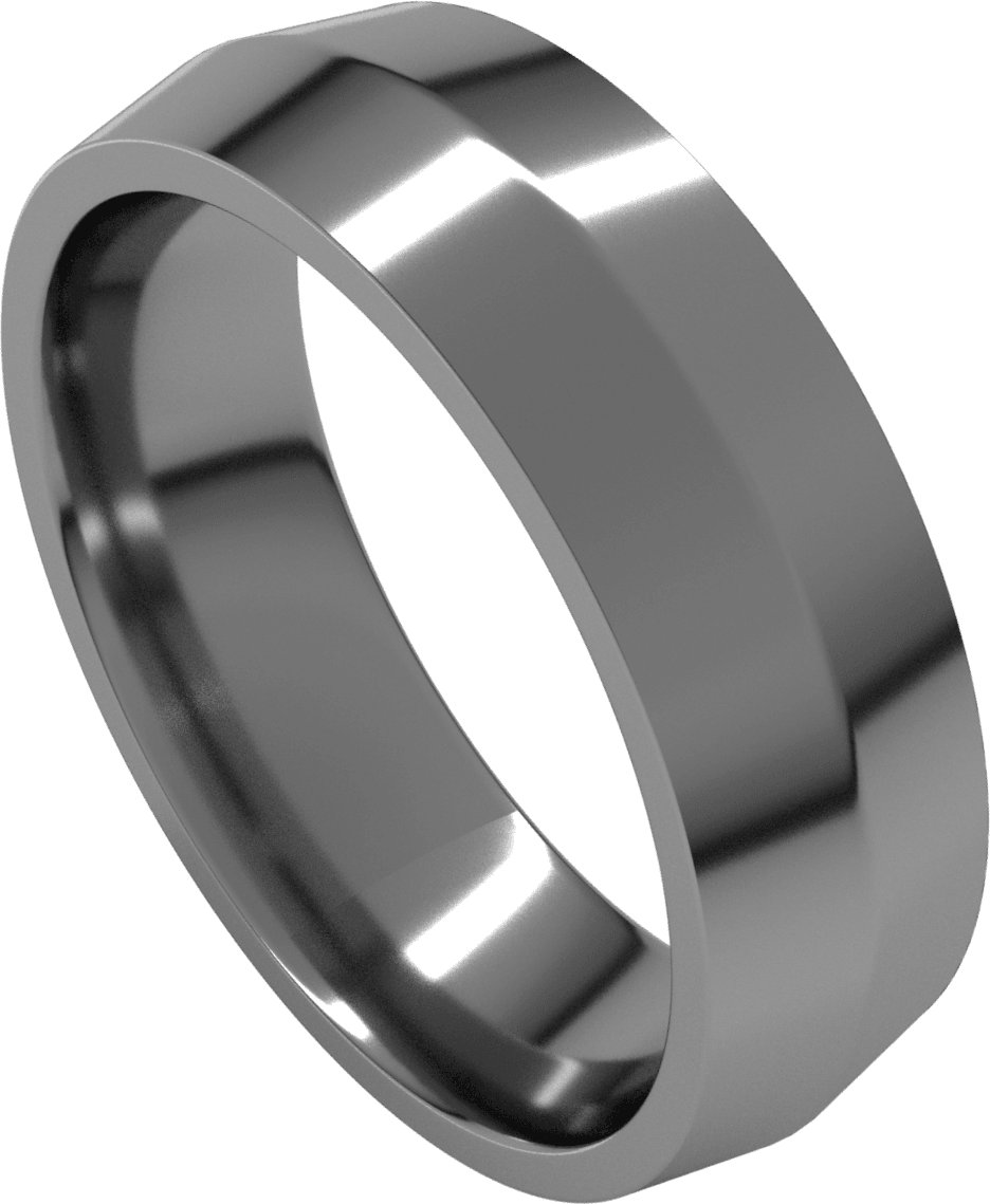 Sterling Silver 6 mm Comfort-Fit Knife Band