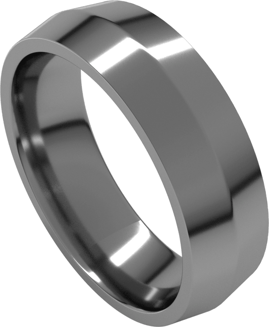 Sterling Silver 6 mm Comfort-Fit Knife Band